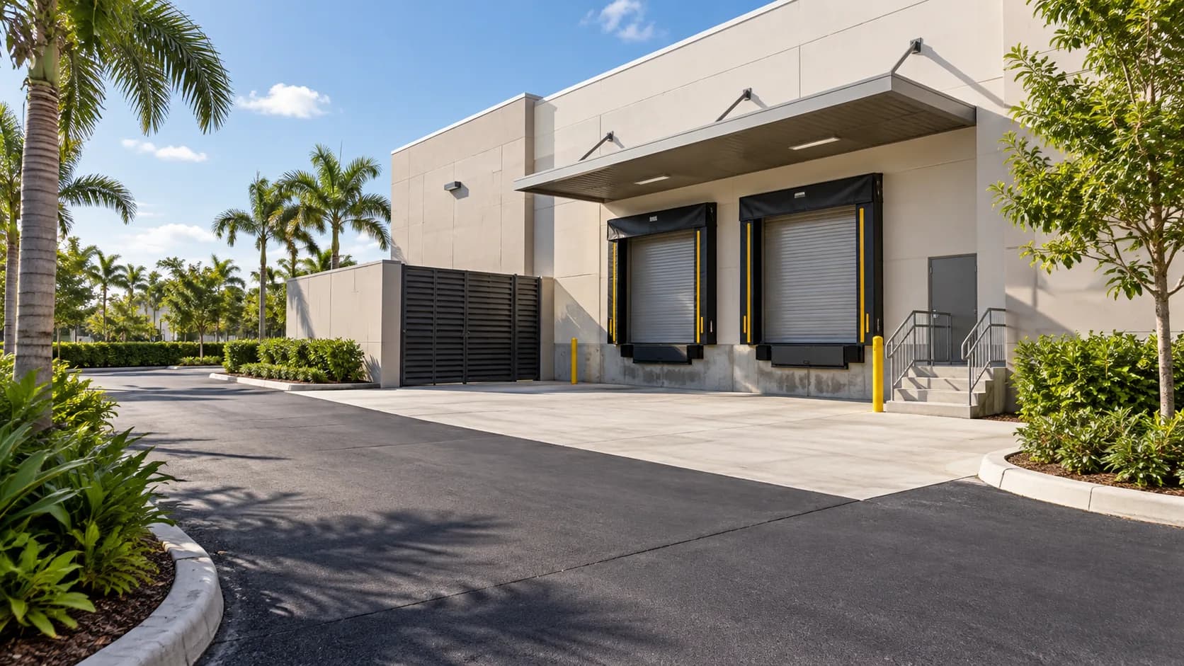 Commercial asphalt service access