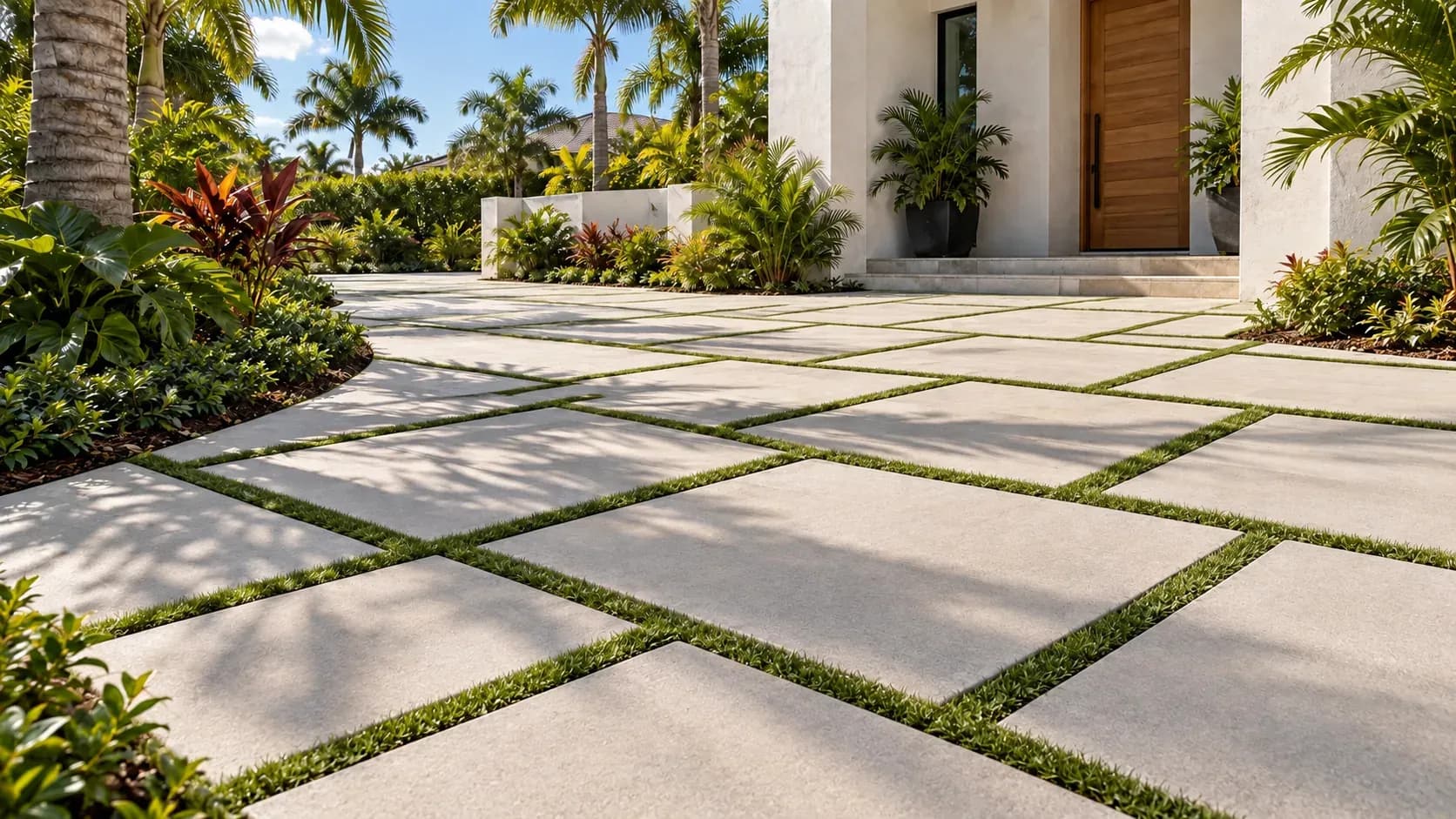 Grass joints option for the same space