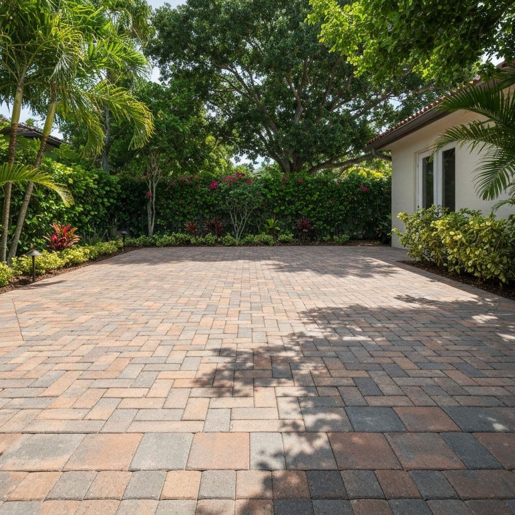 Paver surface example suited for a Coral Gables residential project